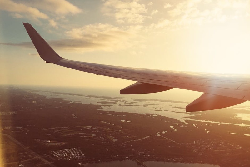 plane-sky-sunset